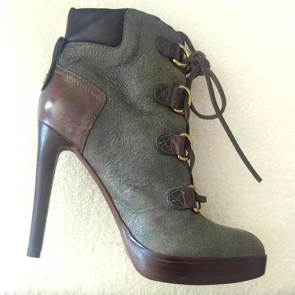Tory Burch Lawson Heeled Platform Boots - Picture 7 of 10